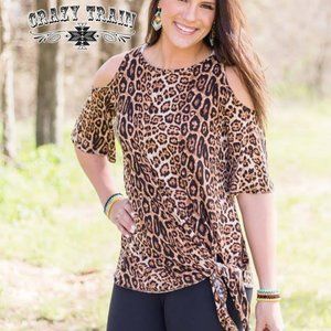 Small Cheetah Cold Shoulder